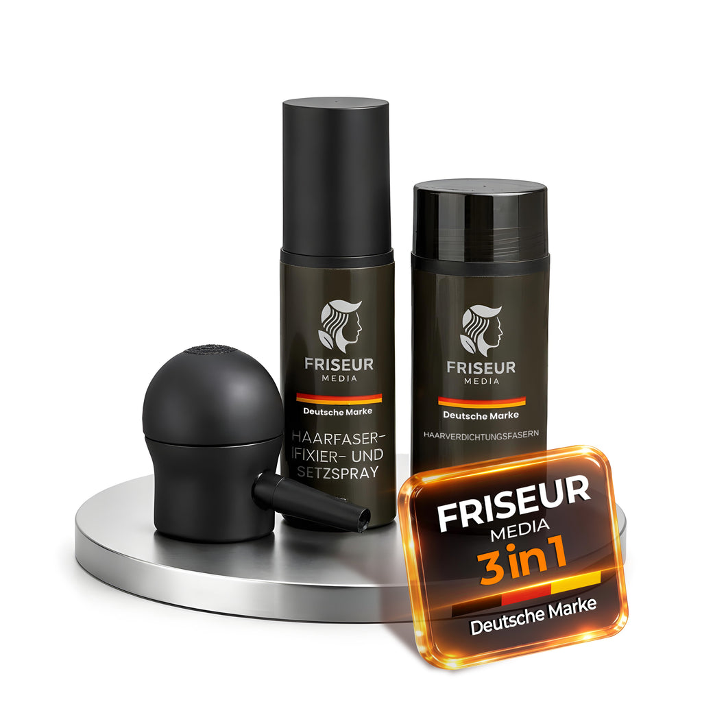 FriseurMedia 3-in-1 Haarverdichtungs-Set